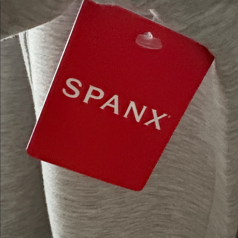 Spanx air essentials half zip light grey heather … - image 2